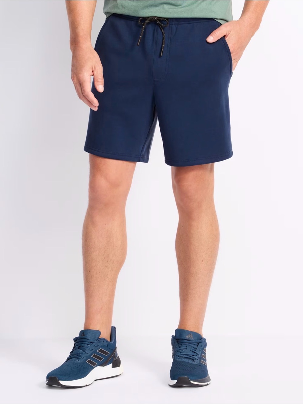 01.ALGO Fleece Short - Heather Navy - XL - 8